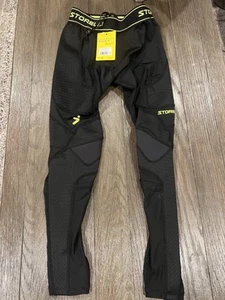 Storelli Body Shield Abrasion Black Leggings Youth XL Turf Burn -New - Picture 1 of 1