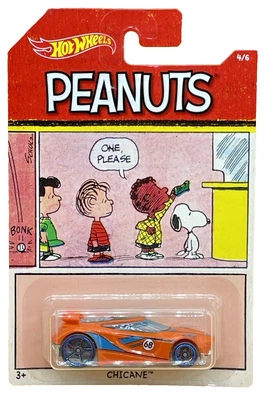 Tarjeta larga sellada 4/6 Hot Wheels Snoopy Chicane 1:64 - Peanuts City Series 2014 Foto 1 de 4