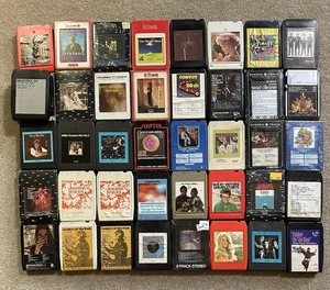 Lot of 8 Track Cartridges Tapes Many Rare Collectible - 60’s And 70’s untested - Picture 1 of 17