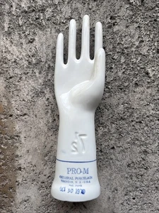 Vintage 1979 Porzellan Handschuh Form Größe 71/2 Rechtshand PRO-M Trenton NJ Industrial - Bild 1 von 6