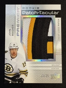 2023-24 Upper Deck Premier Rookie LOGO Patch-Tacular John Beecher /25 SP - Picture 1 of 2