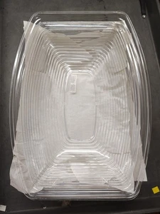 Cambro GERIPPTE RECHTECKIGE SALATSCHÜSSEL 14" X 19" Handelsqualität Küchenzubehör - Bild 1 von 5