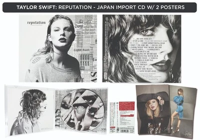 Taylor Swift Reputation Japan Limited Edition CD Album + Poster & OBI Strip 2017 - Image 1 of 4