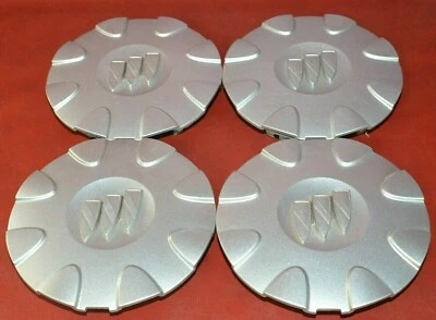 2002-2005 Buick LeSabre Silver OEM Wheel Hub Cap Center Cap 9594060 Set of 4 - Image 1 of 4
