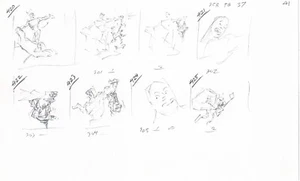 Hercules Walt Disney Production Animation Zeichnung gebraucht für eine Episode A101 - Bild 1 von 1