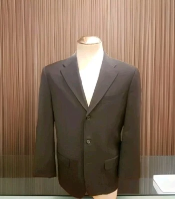 Traje de lana azul Valentino para hombre 2 piezas 3 botones 38R / Pantalones 32X31 Foto 1 de 4