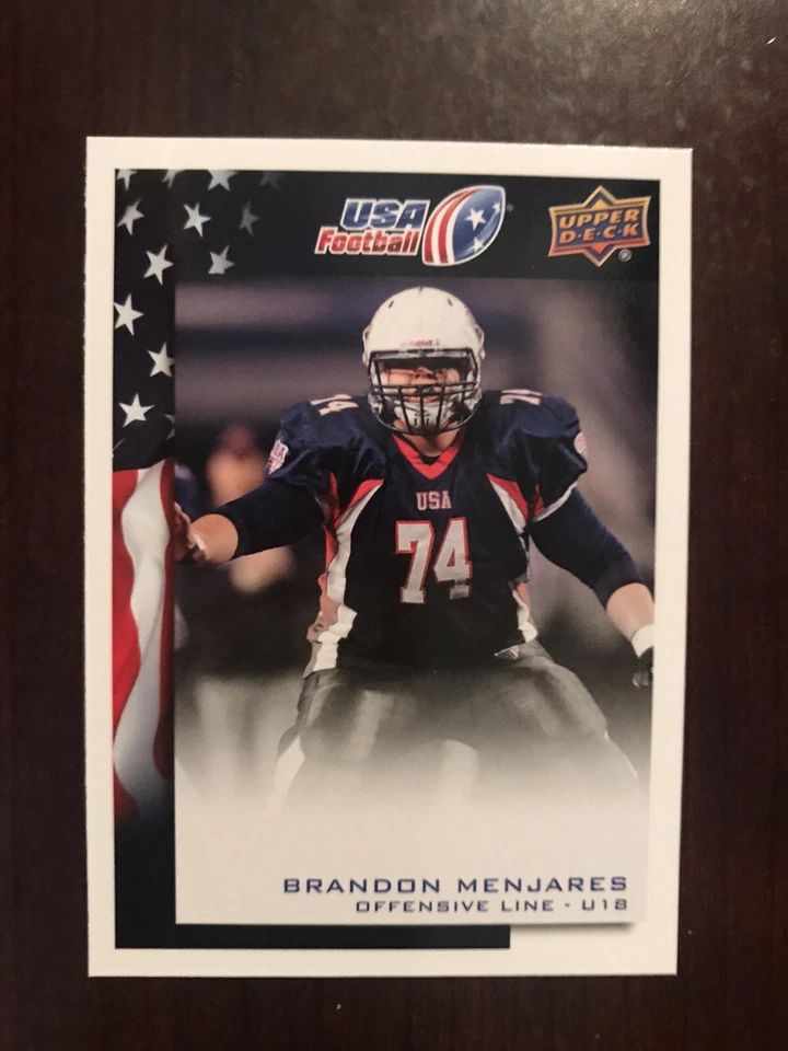 2014 Upper Deck USA Football #55 - Brandon Menjares - Team USA - Image 1 of 2