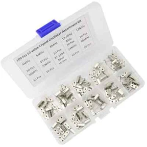 100 Stck. 10 Wert Kristall Resonatoren Oszillator Sortiment Kit verschiedene Set 4 MHz, - Bild 1 von 4