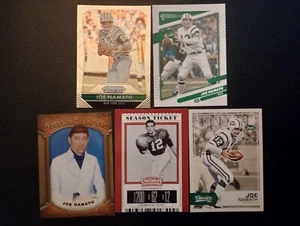 5 ct lot of Different Joe Namath Cards Jets Alabama - Picture 1 of 1