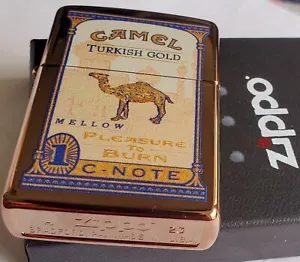 ZIPPO CAMEL C-NOTE Roségold Etui CZ LIMITIERTE EDITION 50 HERGESTELLTE türkische Goldnote! - Bild 1 von 12