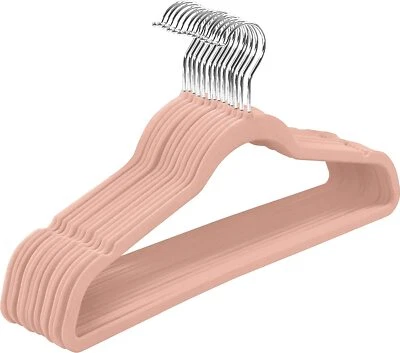 Бархатные вешалки для одежды сверхпрочные нескользящие вешалки (упаковка 30 и 50 шт.) Utopia Home - Изображение 1 из 4