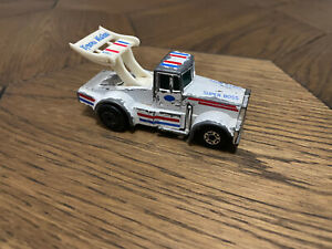 Matchbox Toys 1982 Kenworth Trailer Dragster Super Boss White Made in Macau