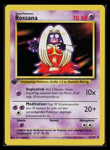 Pokemon Card - 1st Edition Rossana (Jynx) 31/102 Base Set German - Picture 1 of 2