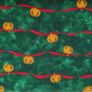 Vintage Moda Fabric “For the Holidays” Jingle Bells Patrick Lose 1994 By the Yd. - Picture 1 of 4