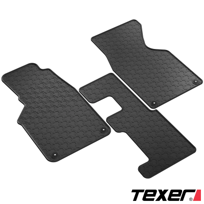 Gummimatten für VW T4 Bj. 1990-2003 Schaltgetriebe Fußmatten Gummi TEXER