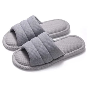 Summer House Slippers for Women Men Breathable 6-7 Women/4.5-5.5 Men Grey - Picture 1 of 8
