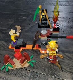 LEGO LAVA FALLS 70753 Set Ninjago Tournament of Elements Cole fig Not Complete 