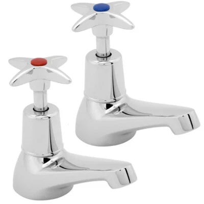 Deva 181X Commercial Cross Handle Basin Taps
