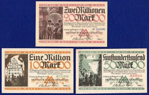 Notgeld x3, Germany, Leipzig, Emergency Money (Ref. t6696) - Picture 1 of 2