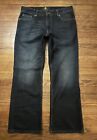 Bottes homme Timberland taille 34 W 32 L coupe jeans lavé foncé 100 % coton style 1561J