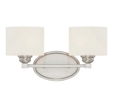 Savoy House Lighting 8-890-2-SN Kane tocador de baño luz níquel satinado - Nuevo Foto 1 de 4