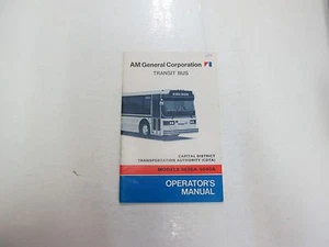 Am General Transit Autobús Capital District Modelo 9635A 9640A Operadores Manual - Imagen 1 de 12