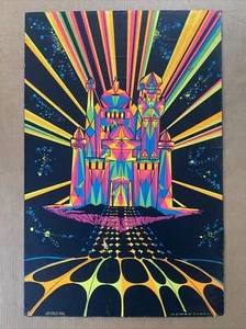 Poster House Of Stone Blacklight Originale Vintage Psichedelico 1969 Terzo occhio - Foto 1 di 9