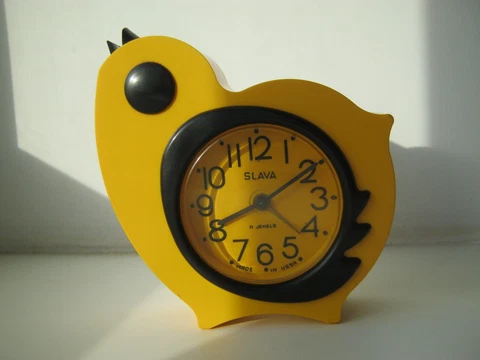 1980s Vintage alarm clock Slava mechanical soviet USSR wind up clock Cover