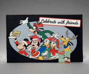 NEW Disney Mickey & Friends Taking Christmas Selfie Accent Rug 20in x 32in - Picture 1 of 4