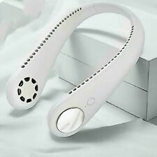 🔥USB Leafless Neck Fan Cooler Rechargeable Dual Effect Cooling Neckband Fan 🔥