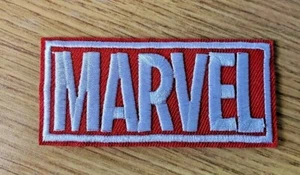 Marvel Logo Patch rot mit weißem Rand - Bild 1 von 4
