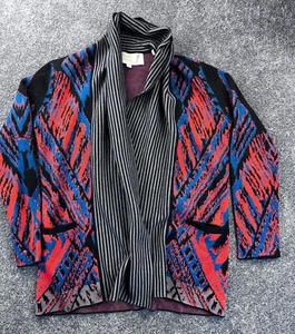 Cynthia Vincent Womens XS Multicolor Open Front Cardigan Sweater - Picture 1 of 9