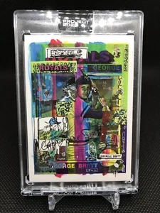 2020 Topps PROJECT 2020 Card #11 1975 George Brett by Gregory Siff PR 1227 w box - Picture 1 of 2