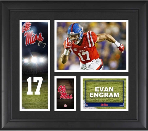 Evan Engram Ole Miss Rebels Framed 15x17 Player Collage - Fanatics Cover