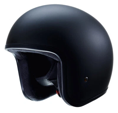 Eldorado Open Face Motorcycle Helmet Low Fit- Matt Black L - image 1 of 4