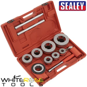 Sealey Pipe Threading set 7pc 3/8"- 2"BSPT Hand Tool Storage Case - Picture 1 of 3