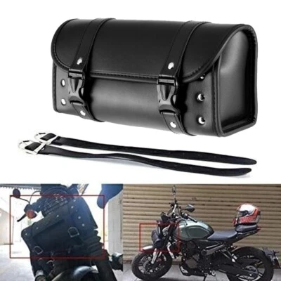 Bolsa de herramientas horquilla manillar rollo barril bolsa para Harley Heritage Softail Classic Foto 1 de 4