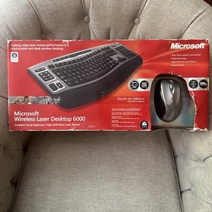 Rare Microsoft Laser Desktop 6000 v2 Wireless Keyboard Sealed Brand New NOS - Picture 1 of 4