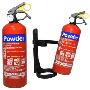 SMALL 1KG DRY POWDER FIRE EXTINGUISHERS FOR OFFICE CAR VAN CARAVAN FACTORY ABC - Picture 1 of 4