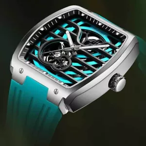 AILANG Men's Mechanical Automatic Watch Unique Dial Tonneau Design 3ATM Luminous - Picture 1 of 18