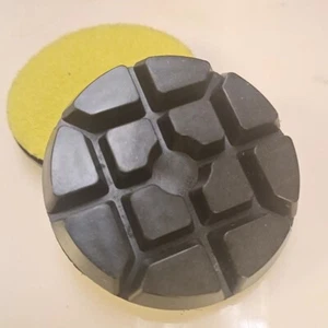Tampone lucidante diamante legame metallo 3" grana 50 per pavimento in marmo cemento granito - Foto 1 di 4