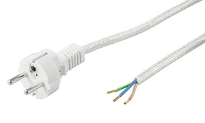 Netzkabel für Bügeleisen Schutzkontakt-Stecker offene Enden 3 m - Bild 1 von 1