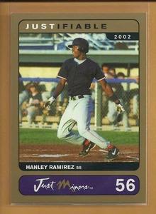 Hanley Ramirez RC 2002 03 Justifiable Gold Rookie Card #56 ser #'d /1000 Red Sox - Picture 1 of 2