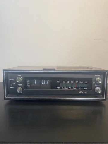 vintage flip number clock am/fm radio Cover