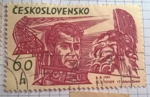 Czechoslovakia stamps - G.S.Titov, Rakety Vostok  60 haler  1964  CS 1417 - Picture 1 of 1