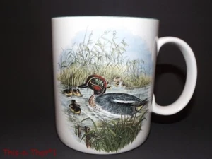 Banana Appeal Vintage Cup Mallard Duck Ducklings on Lake - Picture 1 of 4