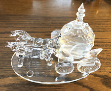 Lovely SHANNON Crystal CARRIAGE w/ Unicorn Horses Figure
