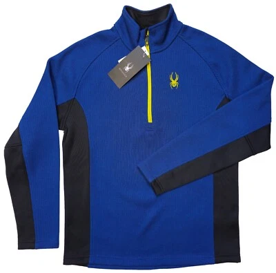 Sudadera Spyder Forro Polar Para Hombre Azul Outbound Pullover 1/2 Cremallera Talla L Foto 1 de 4