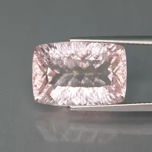 10,70 CARATI - MORGANITE NATURALE 16x11mm OTTAGONO TAGLIO CONCAVO PIETRE PREZIOSE SCIOLTE - Foto 1 di 5