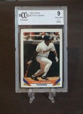 1993 Topps #5 Tony Gwynn BCCG 9 San Diego Padres HOF